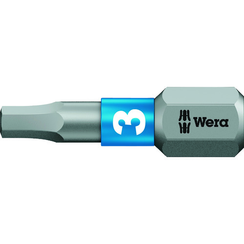 トラスコ中山 Wera 840/1 BTZ Hex-Plus ヘックスプラスビット 3.0 x 25 mm（ご注文単位1本）【直送品】