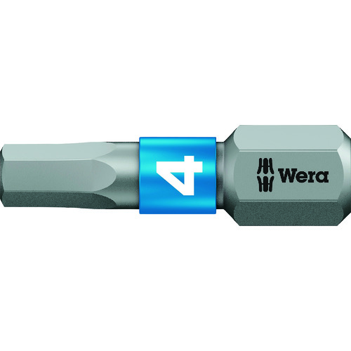 トラスコ中山 Wera 840/1 BTZ Hex-Plus ヘックスプラスビット 4.0 x 25 mm（ご注文単位1本）【直送品】