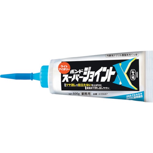 トラスコ中山 コニシ 建築用シーリング剤 ボンド スーパージョイントX ライトアイボリー 500g（ご注文単位1個）【直送品】