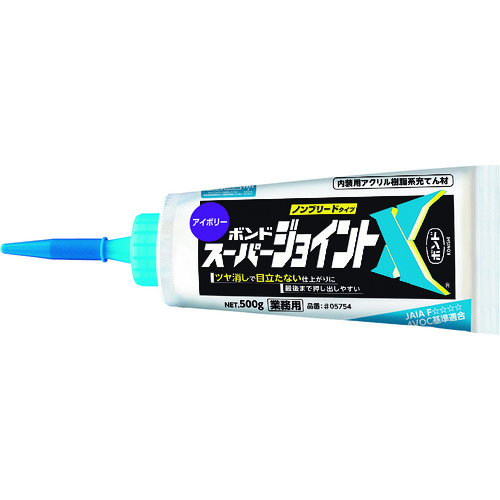 トラスコ中山 コニシ 建築用シーリング剤 ボンド スーパージョイントX アイボリー 500g（ご注文単位1個）【直送品】