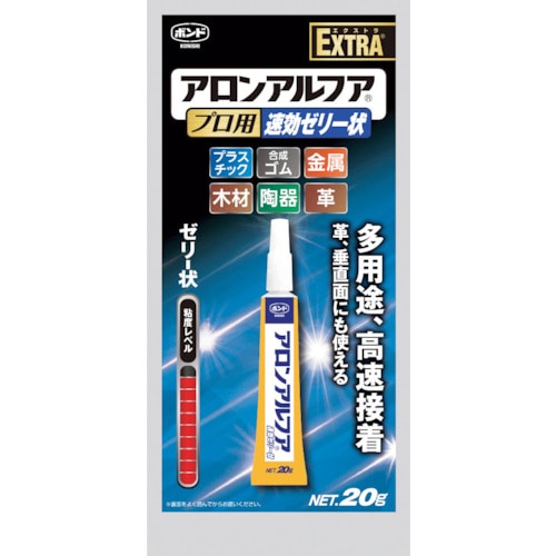 トラスコ中山 コニシ ボンド アロンアルフアプロ用 速効ゼリー状（ご注文単位1個）【直送品】