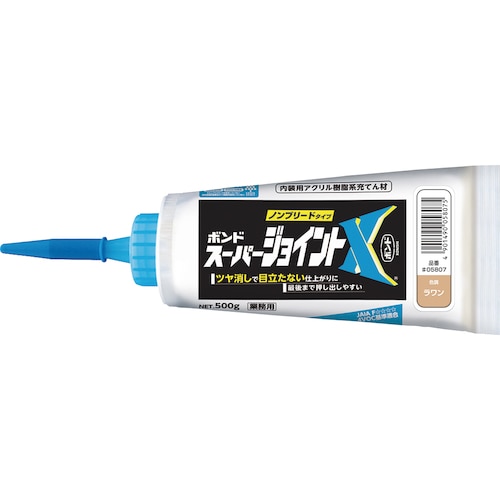 トラスコ中山 コニシ 建築用シーリング剤 ボンド スーパージョイントX ラワン 500g（ご注文単位1本）【直送品】