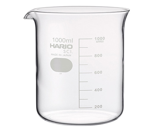 HARIO ビーカー（目安目盛付き）　1000mL　B-1L 1個（ご注文単位1個）【直送品】