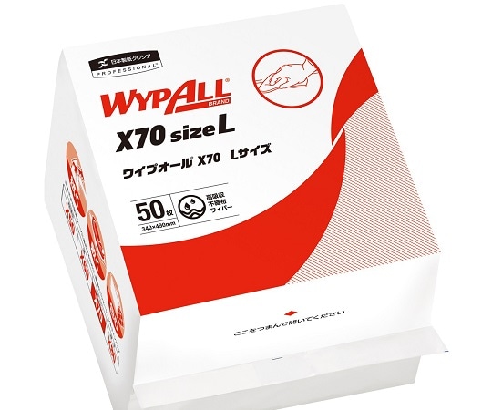 クレシア ワイプオールX70　クロスライク　Lサイズ　6つ折りタイプ　50枚×12袋　60375 1ケース（ご注文単位1ケース）【直送品】