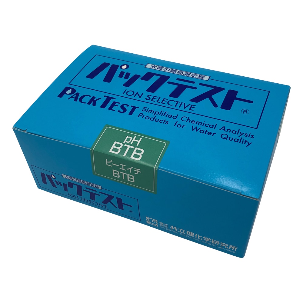 共立理化学研究所 パックテストR （簡易水質検査器具） pH-BTB 1箱（5本×10袋入）　WAK-BTB 1箱（ご注文単位1箱）【直送品】