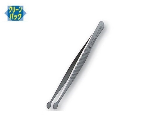 アズワン フラットピンセット（表面洗浄済）　115mm　No.33A 1本（ご注文単位1本）【直送品】