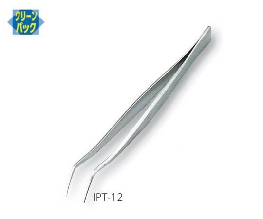 アズワン 標準型ピンセット　平　ステンレス　IPT-12 1本（ご注文単位1本）【直送品】