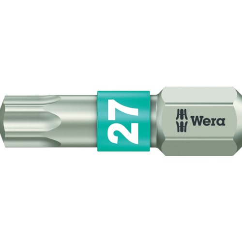 トラスコ中山 Wera 3867/1 ステンレストーションビット トルクス27X25（ご注文単位1本）【直送品】