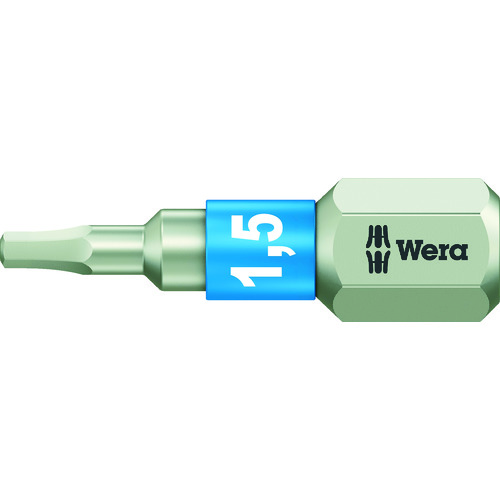 トラスコ中山 Wera 3840/1 ステンレストーションビット ヘキサゴン1.5X25（ご注文単位1本）【直送品】