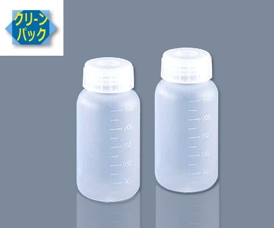 アズワン SCC アイボーイ広口びん 250ml （純水洗浄処理済み）1箱（5本×2袋入）　 1箱（ご注文単位1箱）【直送品】