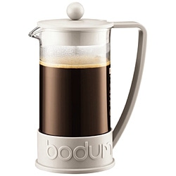 ボダム　bodum フレンチプレスコーヒーメーカー　1.0L ブラジル ホワイト 10938913 1個（ご注文単位1個）【直送品】