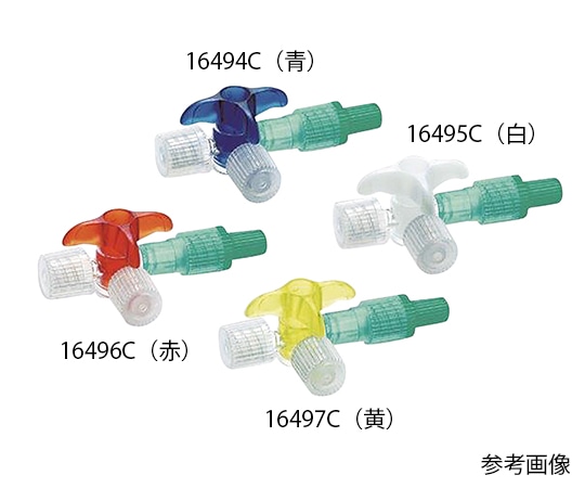 ニプロ ディスコフィックスC 三方活栓 青 3バー 360° 延長チューブなし　1箱(100個入)　17508 1箱（ご注文単位1箱）【直送品】