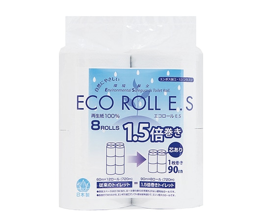 太洋紙業 トイレットペーパー　ECO　ROLL　E.S　8ロール入　ES90 1袋（ご注文単位1袋）【直送品】