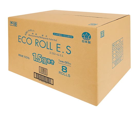 太洋紙業 トイレットペーパー　ECO　ROLL　E.S　8ロール×12パック入　ES90 1箱（ご注文単位1箱）【直送品】