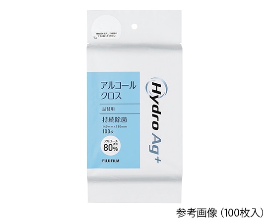 富士フイルムメディカル Hydro　Ag+　アルコールクロス（高濃度タイプ）　詰替用クロス　100枚入　 1個（ご注文単位1個）【直送品】