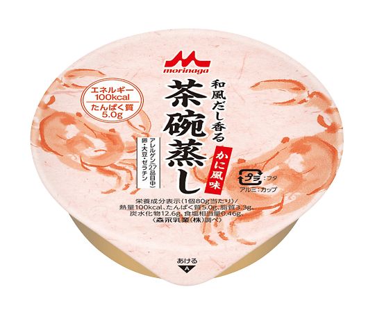 森永乳業クリニコ 和風だし香茶碗蒸し（栄養補助食品） かに風味 1箱（24個入）　 1箱※軽（ご注文単位1箱）【直送品】