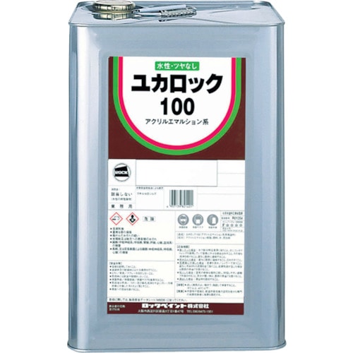 トラスコ中山 ロック ユカロック100 みどり 20kg（ご注文単位1缶）【直送品】