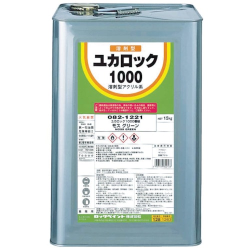 トラスコ中山 ロック ユカロック1000 みどり 15KG 361-0462  (ご注文単位1缶) 【直送品】