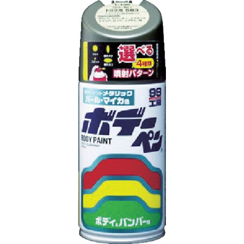 トラスコ中山 ソフト99 ボデーペン(メタリック・マイカ) H-452 シルバー（ご注文単位1本）【直送品】