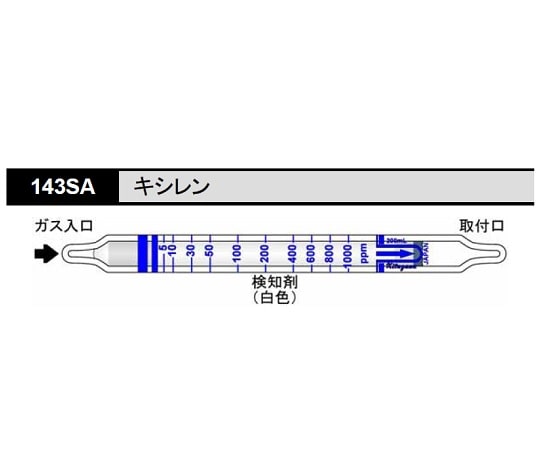 北川式・光明理化 ガス検知管 キシレン 1箱（10本入）　143SA 1箱（ご注文単位1箱）【直送品】