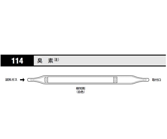 北川式・光明理化 ガス検知管 臭素 1箱（10本入）　114 1箱（ご注文単位1箱）【直送品】