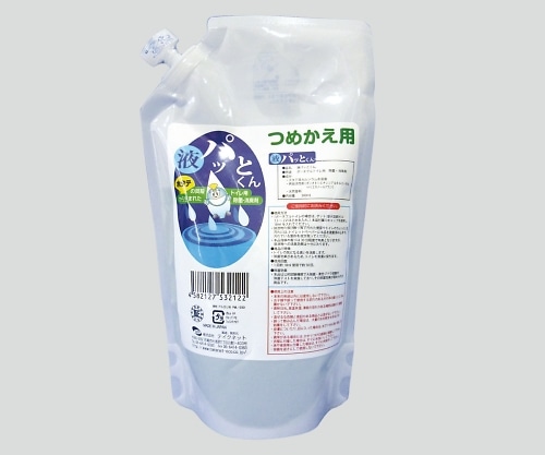 アズワン 液パッとくん（ポータブルトイレ用除菌消臭剤）用 詰替パック（500mL）　 1袋（ご注文単位1袋）【直送品】