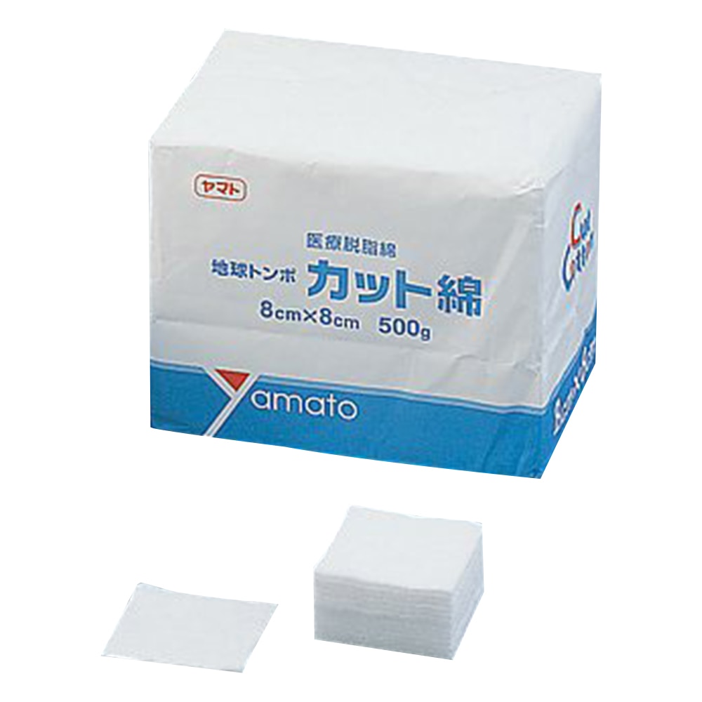 Yamato（大和工場） カット綿 80×80mm 1袋（370枚入）　58676 1袋（ご注文単位1袋）【直送品】