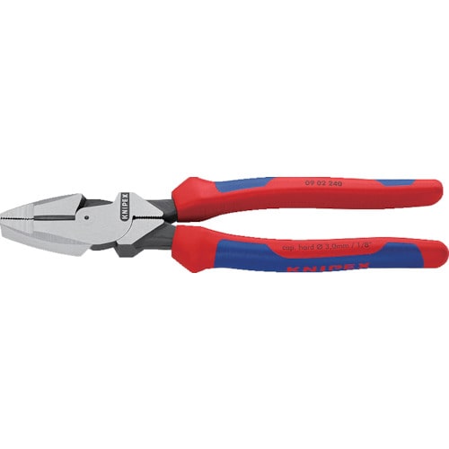 トラスコ中山 KNIPEX 0902-240 架線工事用強力ペンチ（ご注文単位1個）【直送品】