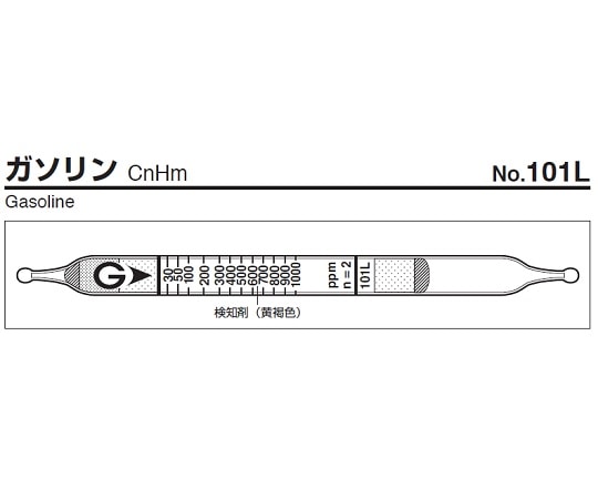 ガステック ガス検知管　ガソリン　101L 1箱（ご注文単位1箱）【直送品】