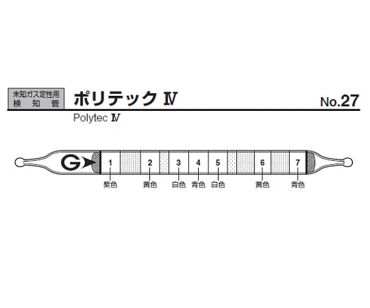 ガステック ガス検知管　ポリテックIV　27 1箱（ご注文単位1箱）【直送品】