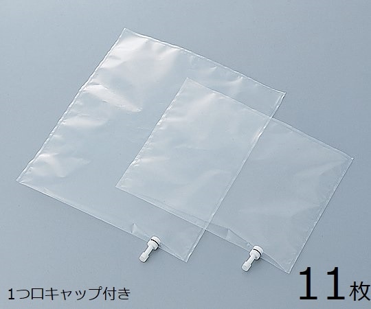 アズワン ラボラン(R)サンプリングバッグ(2フッ化)　1口キャップ 11枚　2L 1箱（ご注文単位1箱）【直送品】