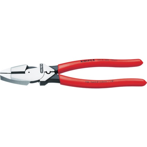 トラスコ中山 KNIPEX 0911-240 架線工事用強力ペンチ（ご注文単位1個）【直送品】