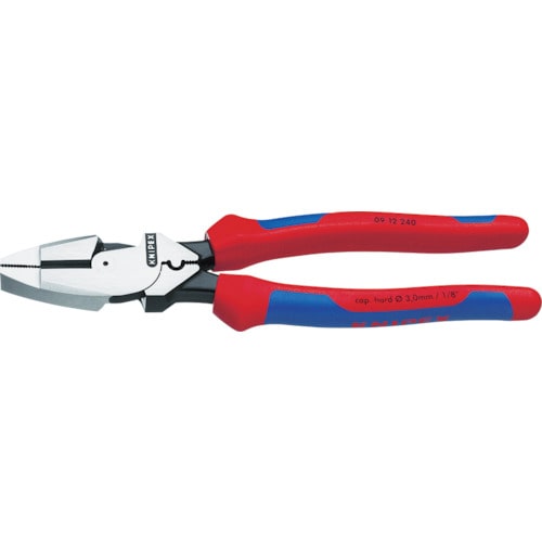 トラスコ中山 KNIPEX 0912-240 架線工事用強力ペンチ（ご注文単位1個）【直送品】