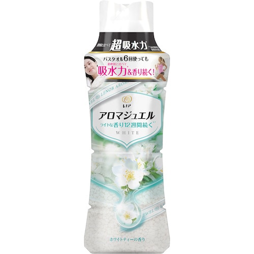 トラスコ中山 P＆G レノア アロマジュエル 香り付け専用ビーズ ホワイトティー 本体 470mL 382-2965  (ご注文単位1本) 【直送品】