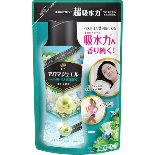 トラスコ中山 P＆G レノア アロマジュエル 香り付け専用ビーズ パステルフローラル＆ブロッサム つめかえ 415ml 382-2952  (ご注文単位1本) 【直送品】