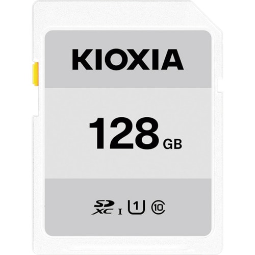 トラスコ中山 キオクシア ベーシックSDメモリカード 128GB KSDB-A128G（ご注文単位1個）【直送品】