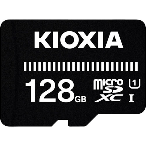 トラスコ中山 キオクシア ベーシックmicroSDメモリカード 128GB KMUB-A128G（ご注文単位1個）【直送品】