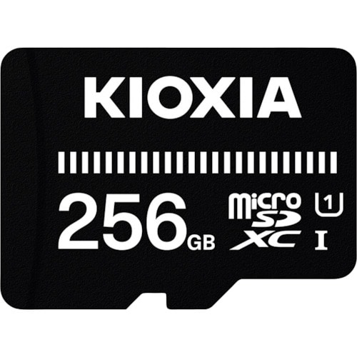 トラスコ中山 キオクシア ベーシックmicroSDメモリカード 256GB KMUB－A256G 424-7830  (ご注文単位1個) 【直送品】