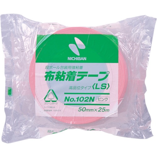 トラスコ中山 ニチバン 布粘着テープ102Nピンク50mmX25m 868-4126  (ご注文単位1巻) 【直送品】