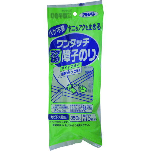 トラスコ中山 アサヒペン ワンタッチ ヤニ・アク止め障子のり 350G 716 126-4215  (ご注文単位1個) 【直送品】