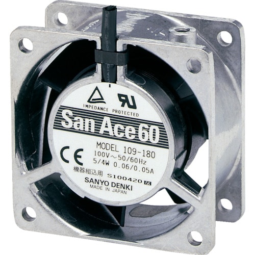 トラスコ中山 SanAce ACファン(60×28mm AC100V センサ無)（ご注文単位1台）【直送品】