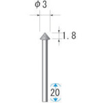 トラスコ中山 ナカニシ 電着ダイヤモンドバー 5本入　475-8749（ご注文単位1パック）【直送品】