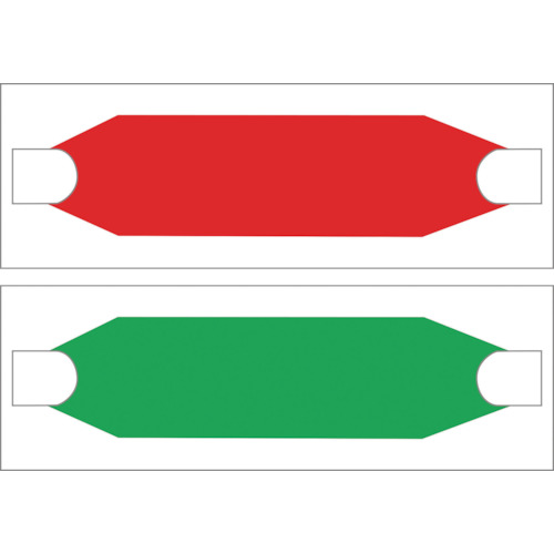 トラスコ中山 グリーンクロス ヘルバンド レッド／グリーン 829-2243  (ご注文単位1枚) 【直送品】