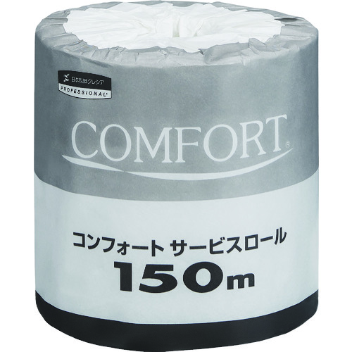 トラスコ中山 クレシア コンフォートサービスロール 150m 1ケース60個入（ご注文単位1ケース）【直送品】