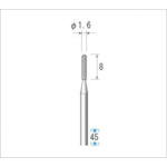 トラスコ中山 ナカニシ 電着ダイヤモンドバー粒度130 円筒先丸 刃径1.6mm刃長8.0mm（ご注文単位1本）【直送品】