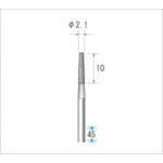 トラスコ中山 ナカニシ 電着ダイヤモンドバー 刃径2.1mm　475-9125（ご注文単位1本）【直送品】