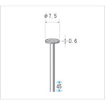 トラスコ中山 ナカニシ 電着ダイヤモンドバー 刃径7.5mm（ご注文単位1本）【直送品】