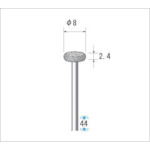 トラスコ中山 ナカニシ 電着ダイヤモンドバー 刃径8.5mm（ご注文単位1本）【直送品】