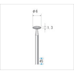 トラスコ中山 ナカニシ 電着ダイヤモンドバー 刃径6mm　475-9222（ご注文単位1本）【直送品】