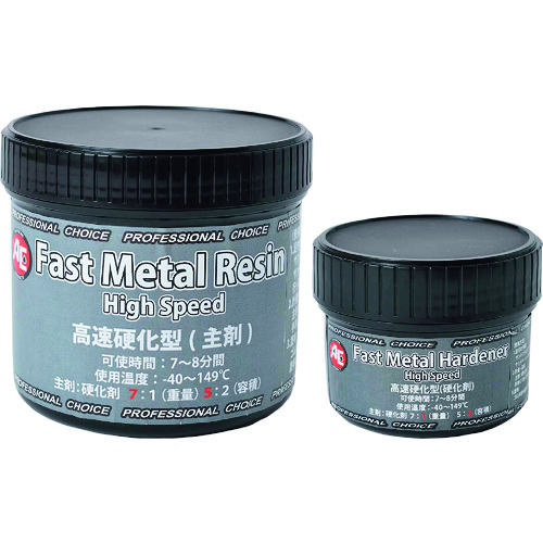 トラスコ中山 旭 高速硬化型ペースト Fast Metal Paste（ご注文単位1組）【直送品】